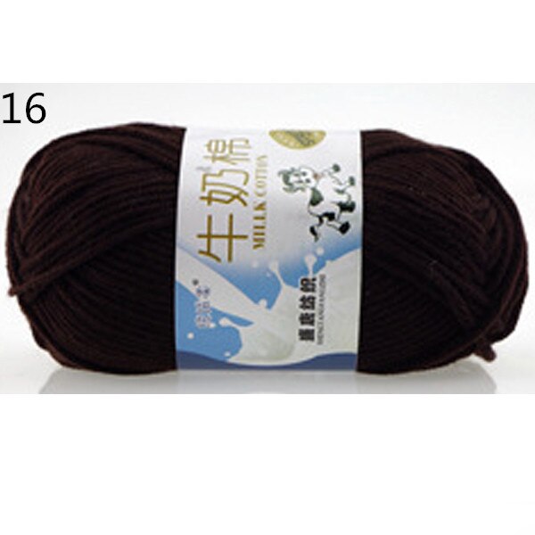 Warm DIY Milk Cotton Yarn Baby Wool Yarn for Knitting Children Hand Knitted Yarn Knit Blanket Crochet Yarn: 16