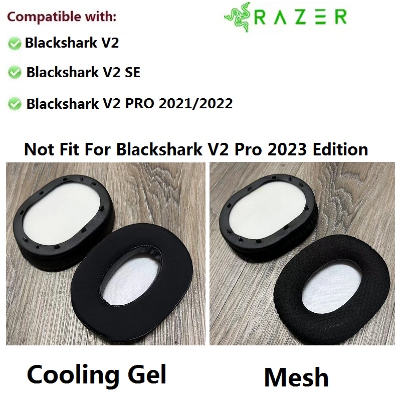Oorkussens Voor Razer Blackshark V2,V2 SE,V2 PRO /2022 hoofdtelefoon vervanging Oorbeschermer Oorkussen oorkussen Cooling Gel pads