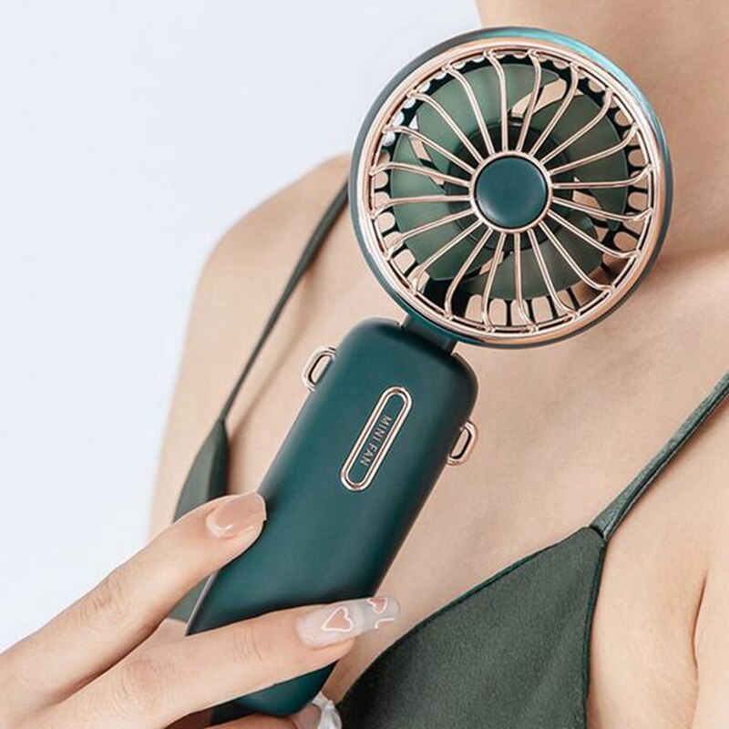 Handheld Fan 4800Mah Usb Oplaadbare Ventilator Draagbare Mini Hand Held Fan Voor Home Office Desktop En Reizen Binnenshuis