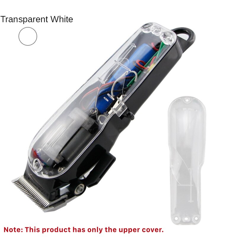 Coque supérieure transparente pour tondeuse à cheveux série Wahl 8591/8148, couvercle supérieur Transparent, g0402: White Upper Cover