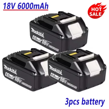 100%  originale makita 18v 6.0ah genopladelige batterier, egnet til makita  bl1830 bl1830b bl1840 bl1850b elværktøjsbatteri