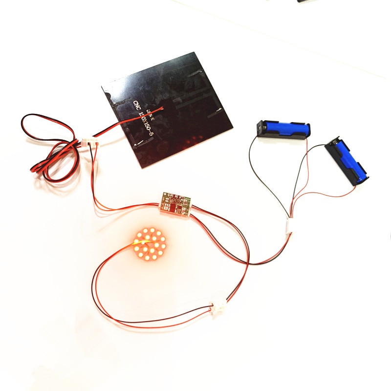 DIY KIT 6V 3W Solar Panel with 0.6A Solar lamp Light controller 3.7V 6V 600ma with 3.7V 5W LED