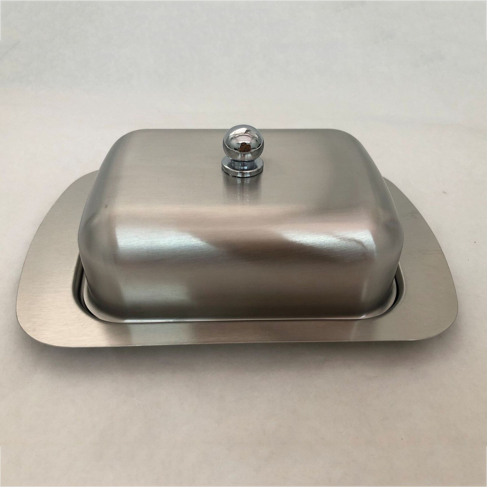 Stainless Steel Butter Storage Box Cake Bread Fruit Container Steak Salad Biscuit Serving Tray Restaurant Hotel Kitchen Tool