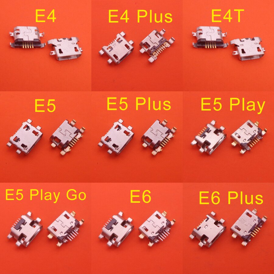Conector para Motorola MOTO E4 XT1762 XT1772 E4 E6S E6 Plus XT1773 E5 Plus Play Go conector de estación de carga USB, 50 Uds.