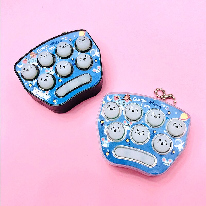 Grappig Hand-Held Hamster Speelgoed Chid Puzzel Creatieve Interactief Spel Baby Geheugen Training Geheugen Game Machine Onderwijs Speelgoed: 02  random color