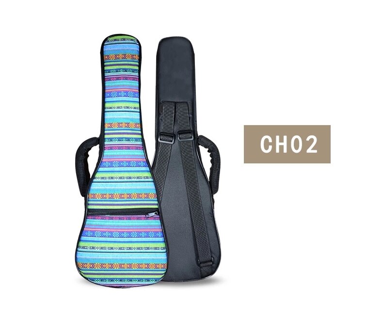 Bærbar slitesterk 21- tommers liten gitar sopran ukulele ryggsekk gig bag sak ukues myk uke dekke: Ch02