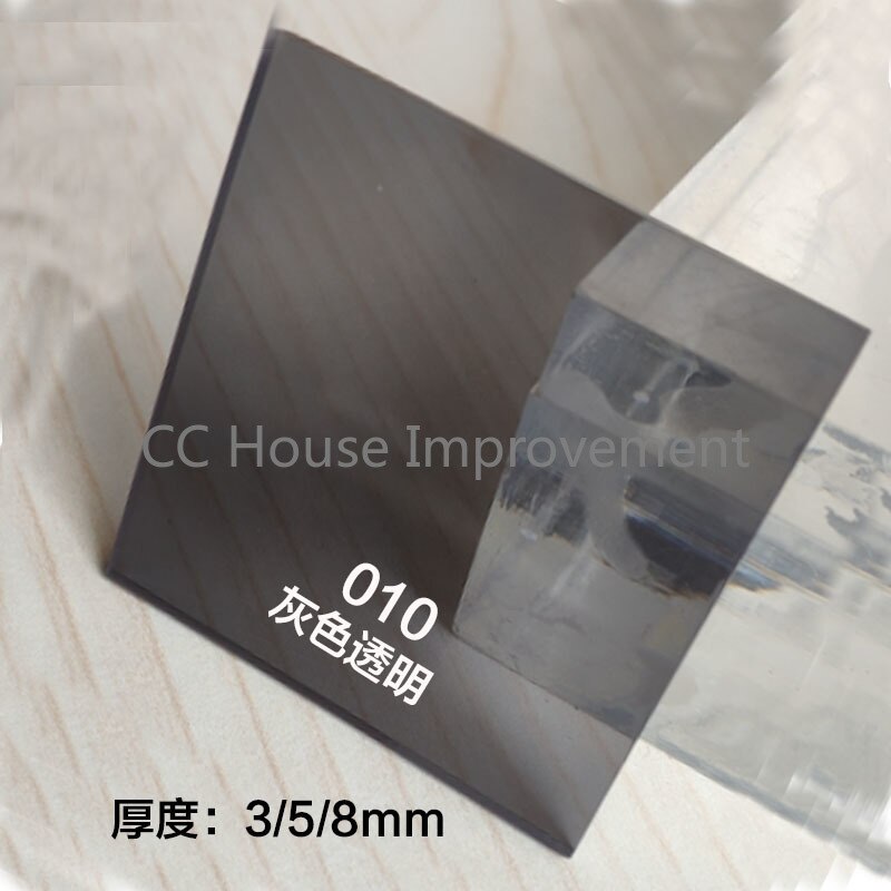 Kleur Plastic Plaat Kleur Transparant Acryl Plaat Customization: 100mmx100mmx3mm / 010