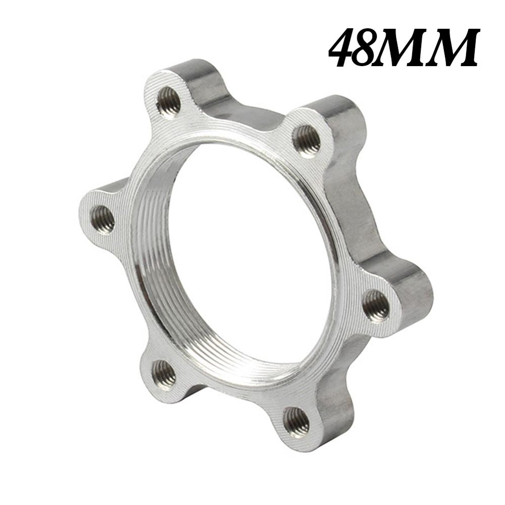 Threaded Hub to 6-Bolt Disc Brake Rotor Adapter Aluminum Alloy Flange Adapter, 44/48 mm: 48mm