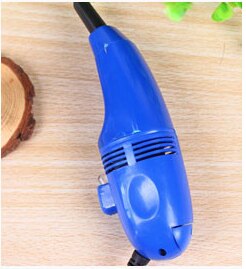 Style Small Portable Durable USB Vacuum Cleaner Brush Dust Collector Computer Keyboard Phone Universal Cleaning Gadgets: Blue