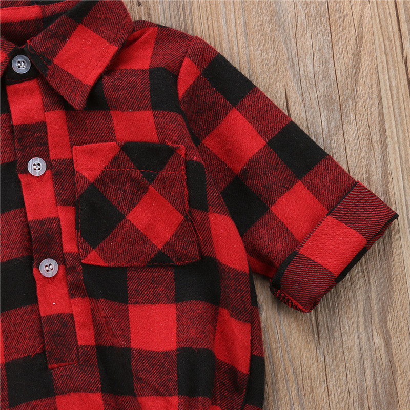 Xmas Elk Bodysuit Baby girl Boy Clothes Long Sleeve Body Suit Newborn Plaid Bodysuits Christmas One Piece Clothes