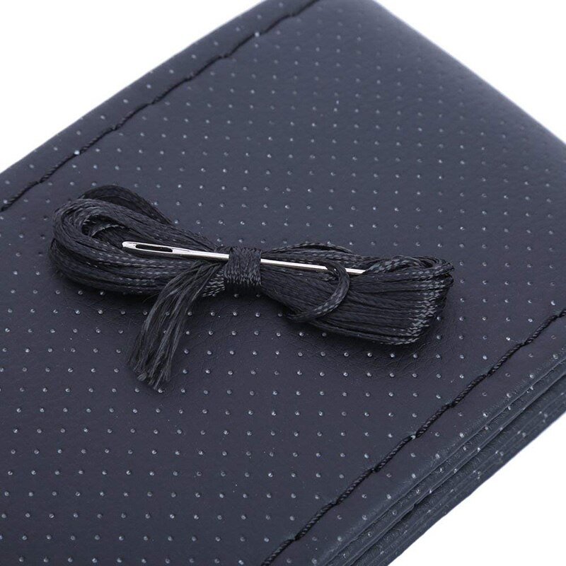 Funda de cuero suave para volante de Volkswagen, cubierta trenzada de bricolaje para VW Golf 4 5 6 7 Polo Passat B5 B6 B7 B8 Touran Tiguan Bora Vento