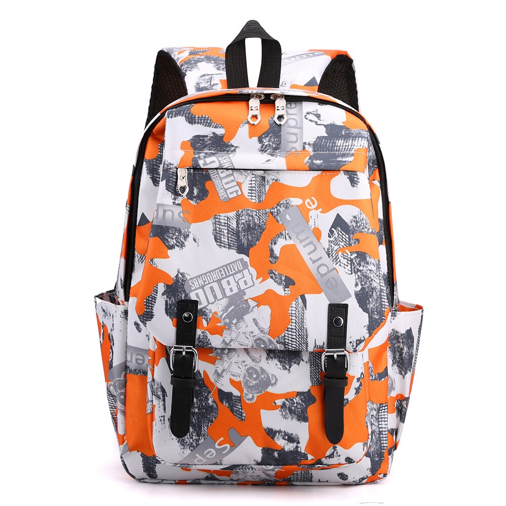 Tiener Meisjes Jongens Rugzak Nylon Schooltas Rugzakken Kids Baby Tas Polyester School Bags Sac A Main Bolsa: orange3