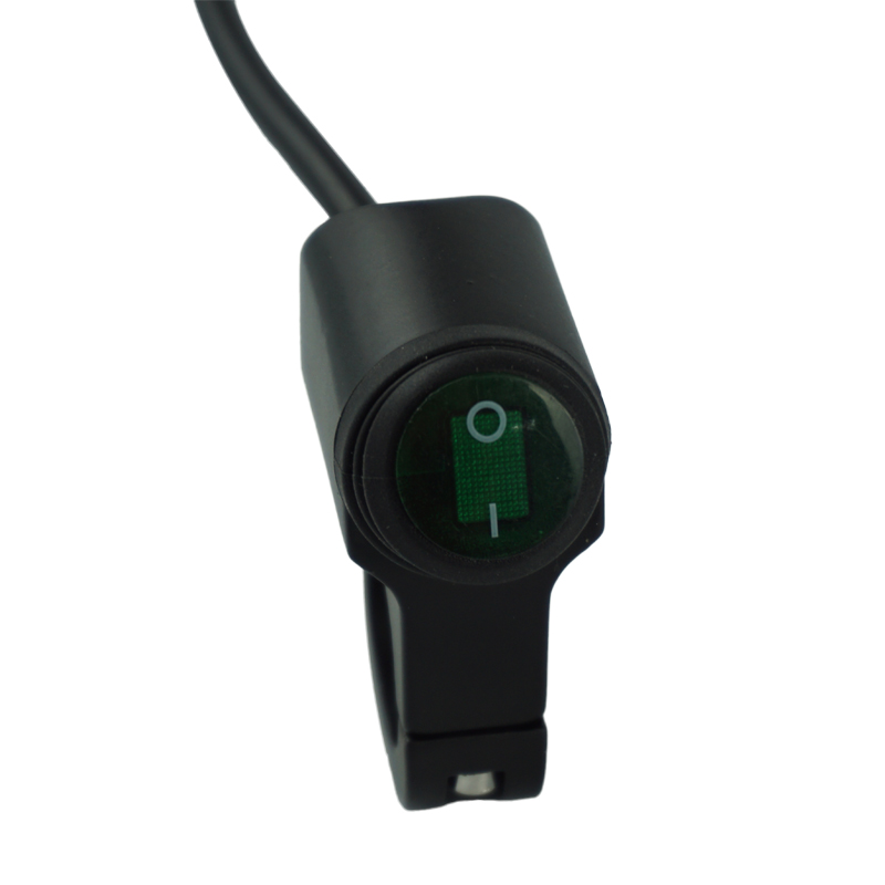 12V Wasserdicht 7/8 &quot;22mm Motorrad Lenker Kontrolle Schalter Berg Scheinwerfer Gefahr Brems Nebel Licht AUF aus Schalter Geschmack: Schwarz(Grün)