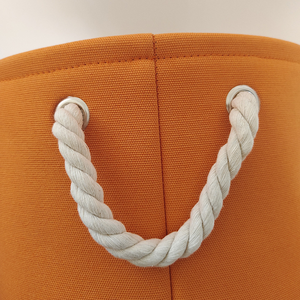 Round Dog Pet Toy Basket Cat Clothes Storage Box Foldable Storage Basket with Handle Pet Supplies