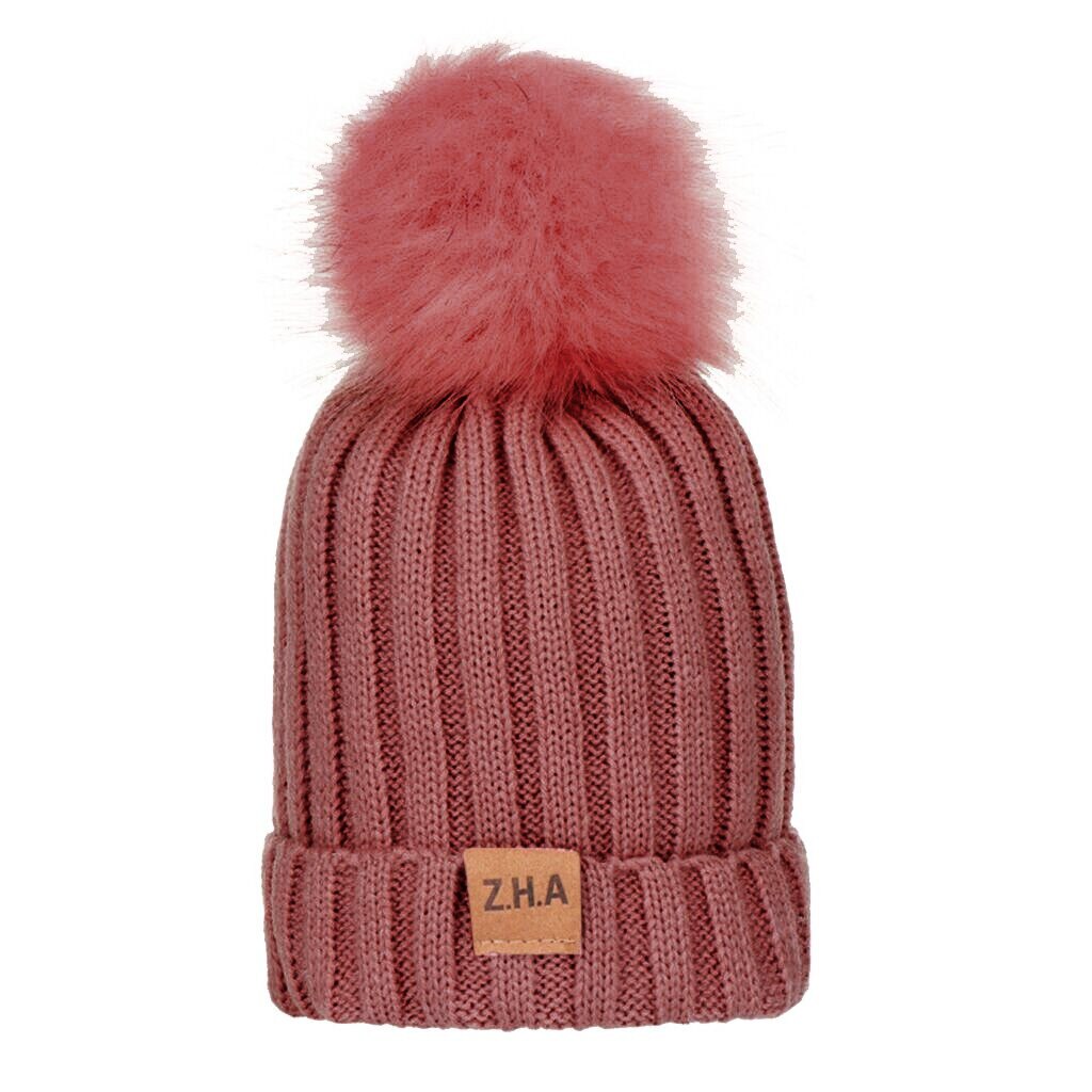 D cappello invernale da donna nuovo autunno neonati ragazze inverno tinta unita cappello lavorato a maglia berretto Hairball berretto caldo comodo e morbido: PK
