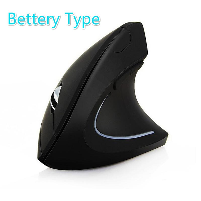 2.4G Wireless Verticale Ergonomico Mouse Ottico, Ergonomico Confortevole 5 Bottoni Per Il Computer Portatile Desktop PC Macbook Pinna di Squalo: 02