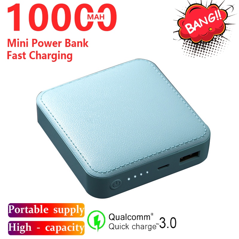 Mini 10000mAh Digitale Disply Energie Bank Tragbare Schnelle Ladegerät Externe Batterie Pack Energie Für Smartphone