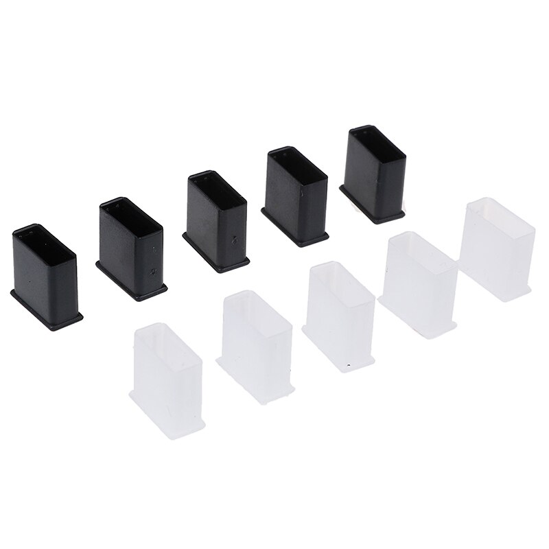 Tapas protectoras de plástico para enchufe USB, antipolvo, para electrónica de consumo, 10 Uds.