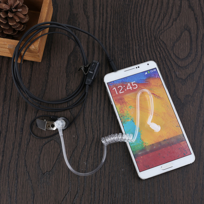 3,5 mm PTT OhrbüGel Kopfhörer Luftschlauch Ohrhörer PTT für Zello Voxer für Smartphones für iPhone für Handys drücken-zu-sprechen Headset