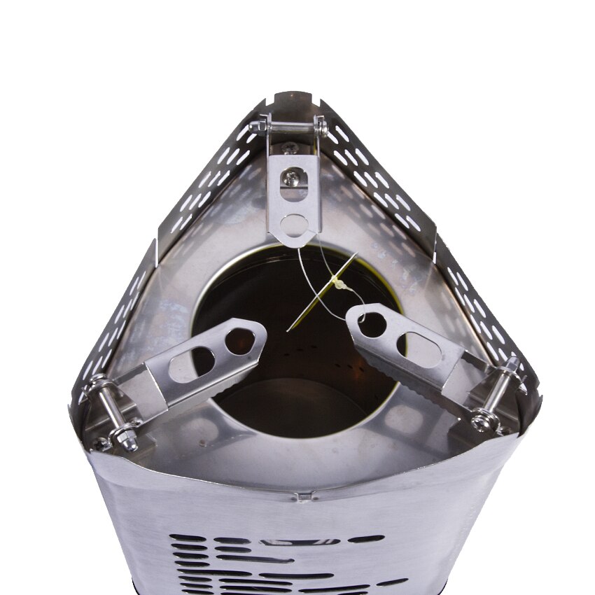 1.5L Camping Folding Wood Stove Charcoal Burner Blower Stove Outdoor Firewood Stove BBQ Furnace FMS-1301001