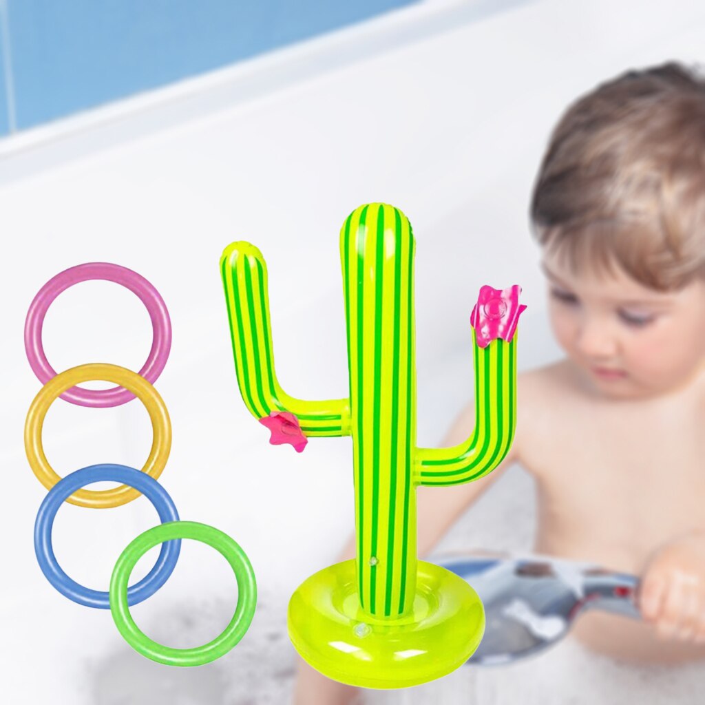 Pvc Opblaasbare Cactus Ringen Toss Game Kit Fiesta Party Levert Water Speelgoed Kids Volwassenen