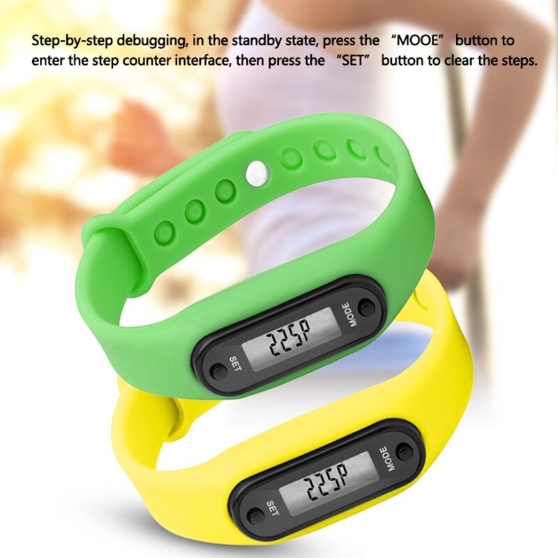 * Le plus récent bracelet de montre de Sport de poignet podomètre courir Distance de marche compteur de calories Fitness jauge étape Tracker numérique LCD podomètre *