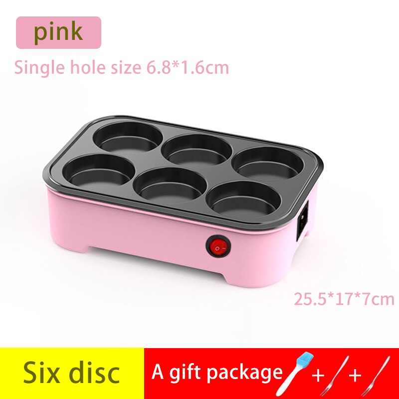 Electric Eggs Roasted Hamburger Machine Red Beans Cake Crepe Maker Home Mini Pie Pancake Baking Fried Egg Omelette Frying Pan: C / EU