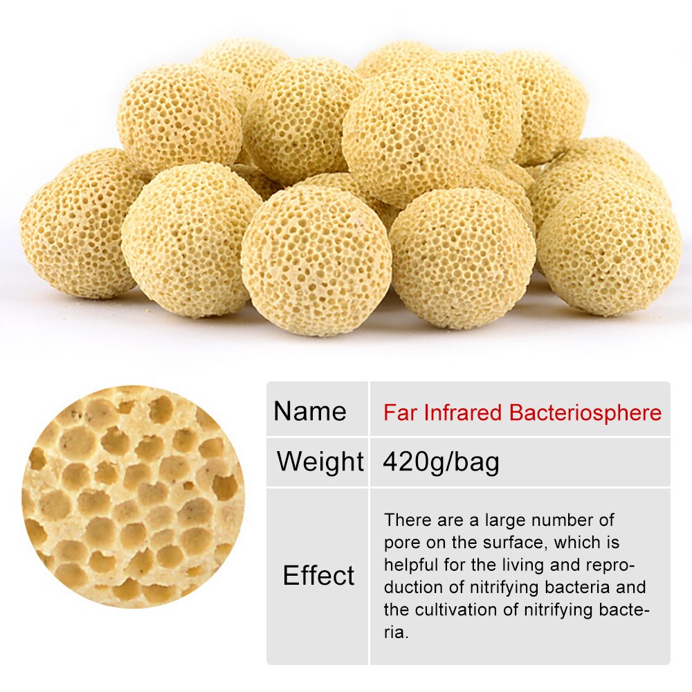 Aquarium Fish Tank Filter Media Ceramic Rings Activated Carbon Bio Balls Clear Water with Free Filter Net Bag: A