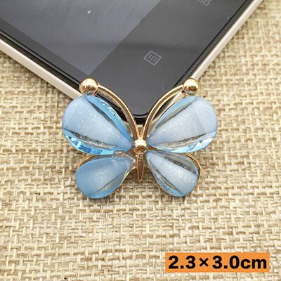 10 stks 2.3x3 cm hars Ambachten Metalen Vlinder plaksteen Scrapbooking voor telefoon bruiloft Decoratie: 7