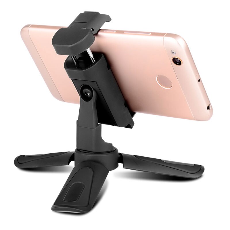 XILETU 360 Rotation Vertical Shooting 2 in 1 Mini Tripod Phone Mount Holder for iPhone Max Xs X 8 7 Plus Samsung S8 S9 Piexl 2 3: Black