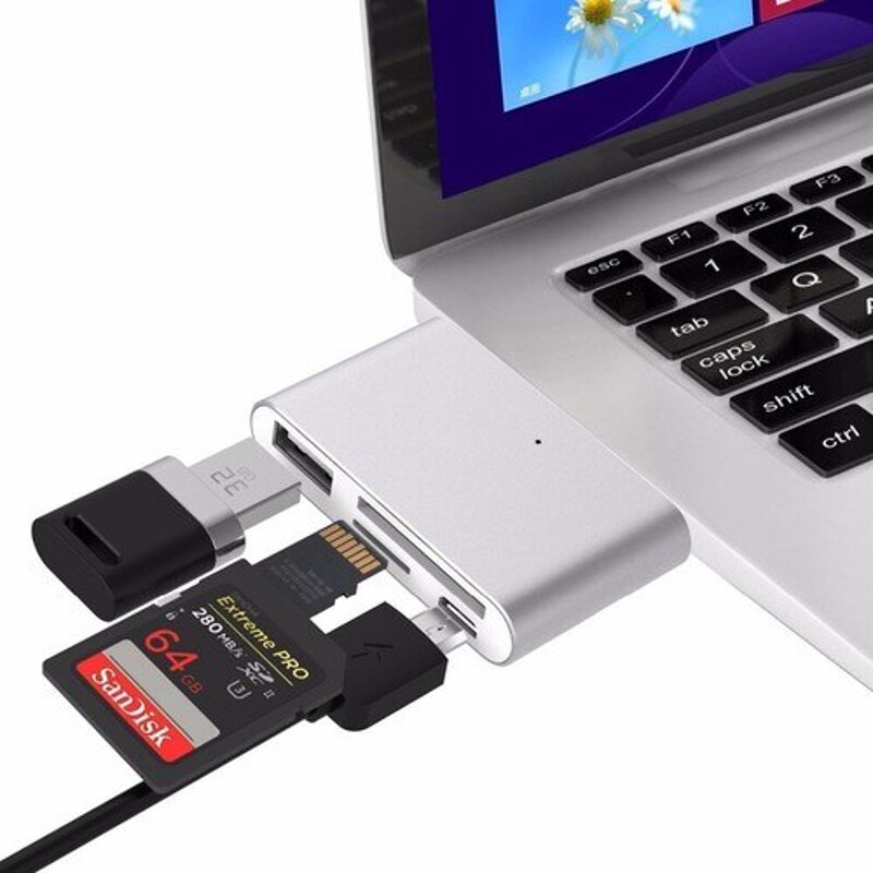 Alfais 4397 Type C Usb 3.1 Kaartlezer Sd Microsd Tf Hub Alle Converter Converter Adapter Uit Turkije