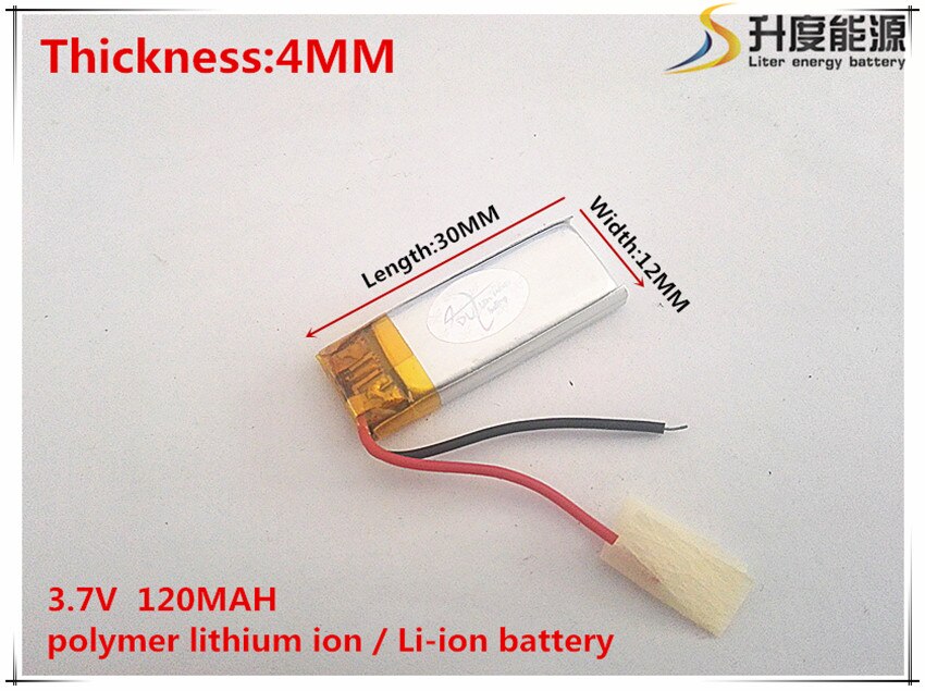 10 stück [sd] 3.7v,120 mah, [ 401230 ] polymer-lithium-ionen-/li-ionen-akku für spielzeug, powerbank, gps-gerät, ,mp3,mp4, , lautsprecher