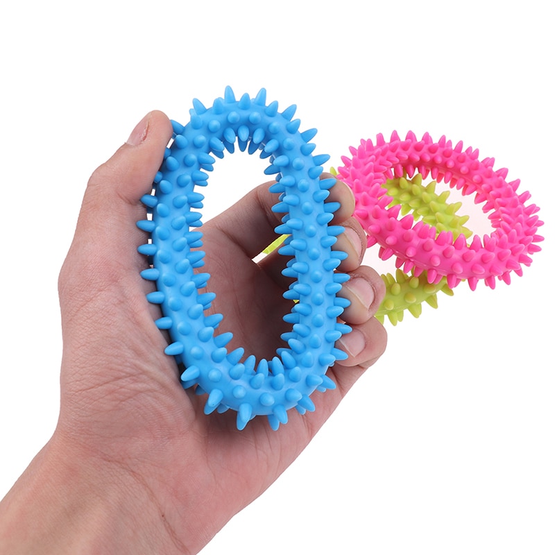 1pc Spiky Sensory Tactile Ring Autism Massage Reduce Stress Bracelet Sensory Toys Random Color