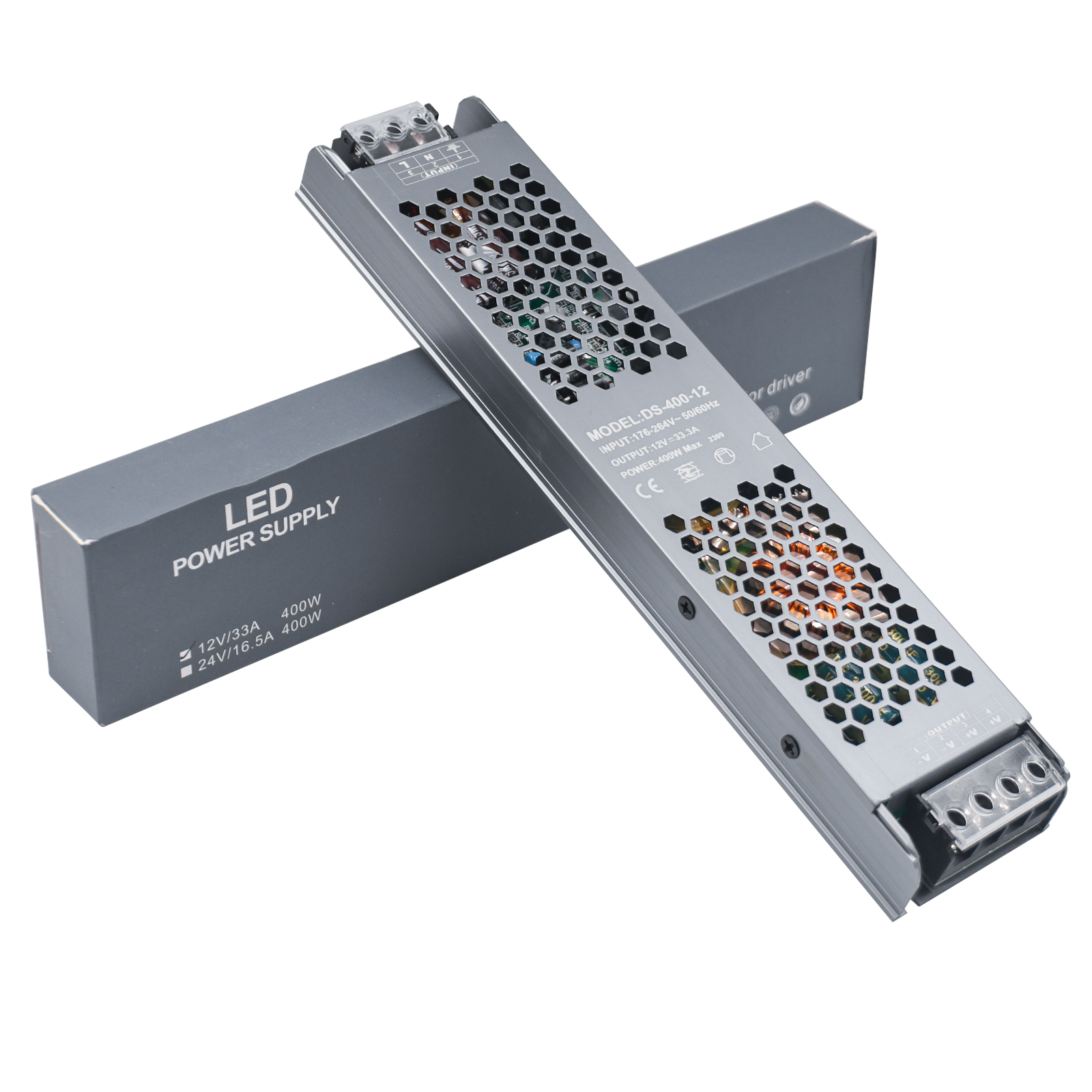 12 Volt Power Supply Lighting Transformer AC180-250V To DC 12V 24V Power Source Adapter For Led Strip 60W-400W LED Driver