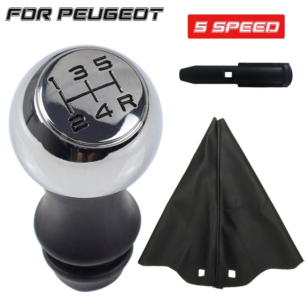 Pomo de cambio de marchas para Citroën C1, C3, C4, PEUGEOT 106, 107, 205, 206, 207, 306, 307, 308, 309, 405, 406, 407, 508, 605 MT: option 3