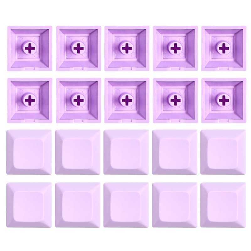 DSA 1U Keycap Set PBT Blank Keycaps DSA Profile 1U Height Keycap Set For Gaming Mechanical Keyboard 20PCS: PURPLE