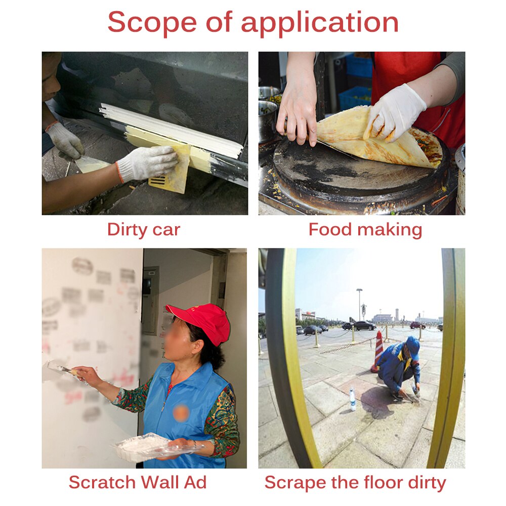4pcs Putty Knife Set With Bag Scraper Blade Wall Shovel Carbon Steel Construction Tool Plastering Knife