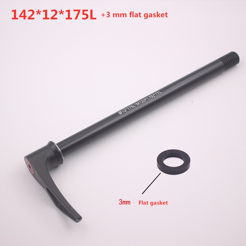 -sælger mountainbike aluminium thru aixs bagnav quick release stang 142/148*12mm roterende lås cylinder aksel  qr 175mm længde: 142 x 12 x 175l pakning