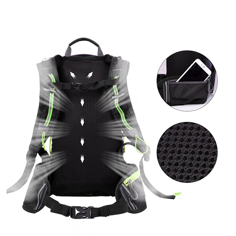 WEST vélo vélo sac étanche Sports de plein air 10L Portable pliable vélo sac à dos sac à dos randonnée escalade vélo retour