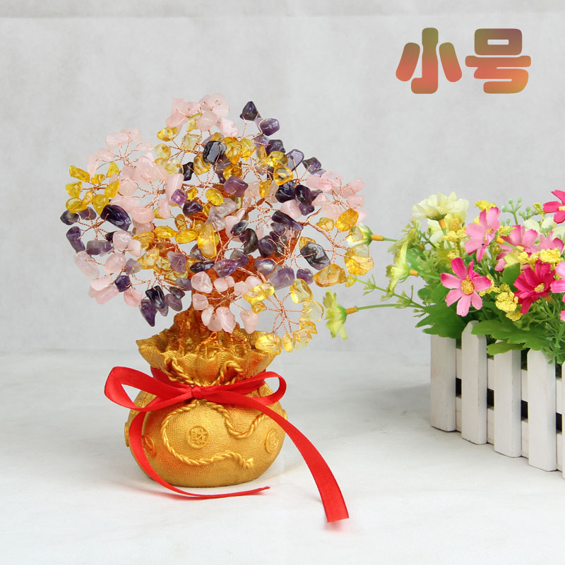 All kinds of natural crystal fortune tree fortune tree ornaments