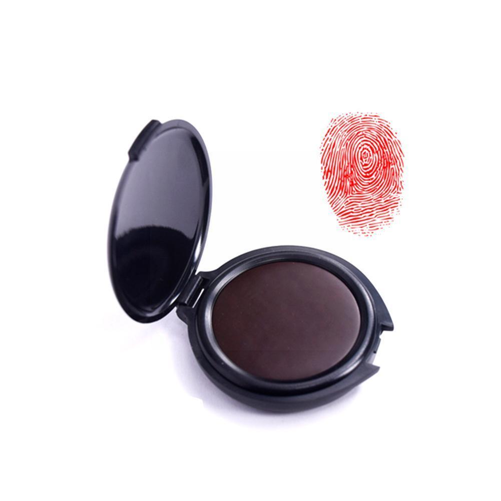 1pc Fingerprint Ink Pad Thumbprint Ink Pad For Notary Supplies Identification Security Id Fingerprint Cards Fingerprint Kit K7i0