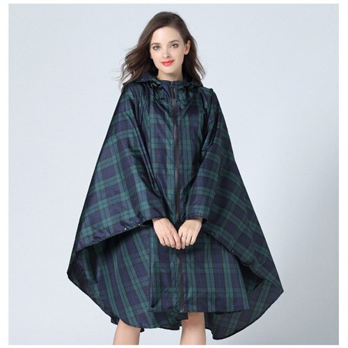 Capa de chuva à prova dwaterproof água mulher mochila, roupas de chuva ao ar livre caminhadas casaco de chuva poncho trech capa de chuva chubasqueros: green