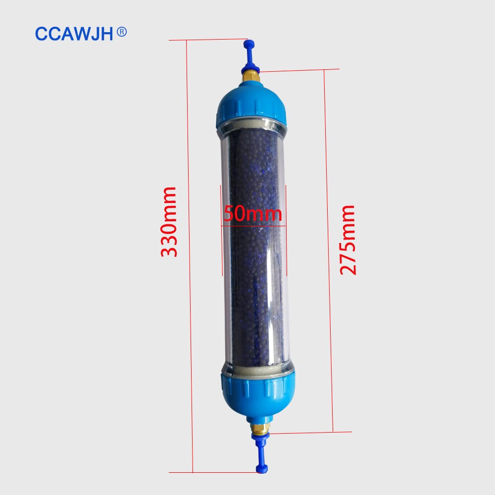 Filtro de aire y secador de Gel de sílice, 450ml, 1 pieza, fácil de instalar para tubo generador de ozono de menos de 30 g/h +