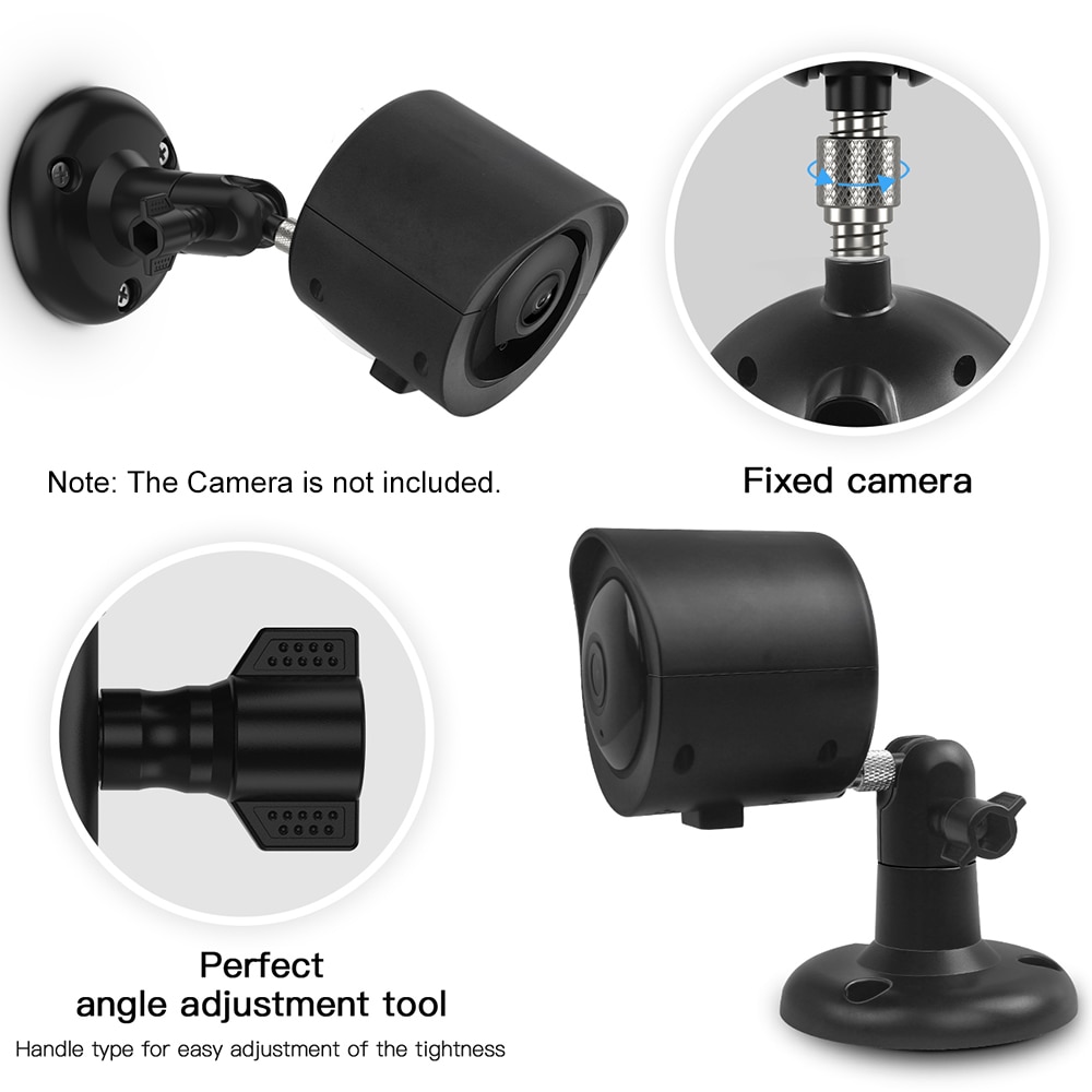 Soporte de pared resistente a la intemperie para YI Home soporte giratorio de 360 grados montado en cámara de pared para YI 1080p/720p Home Camera