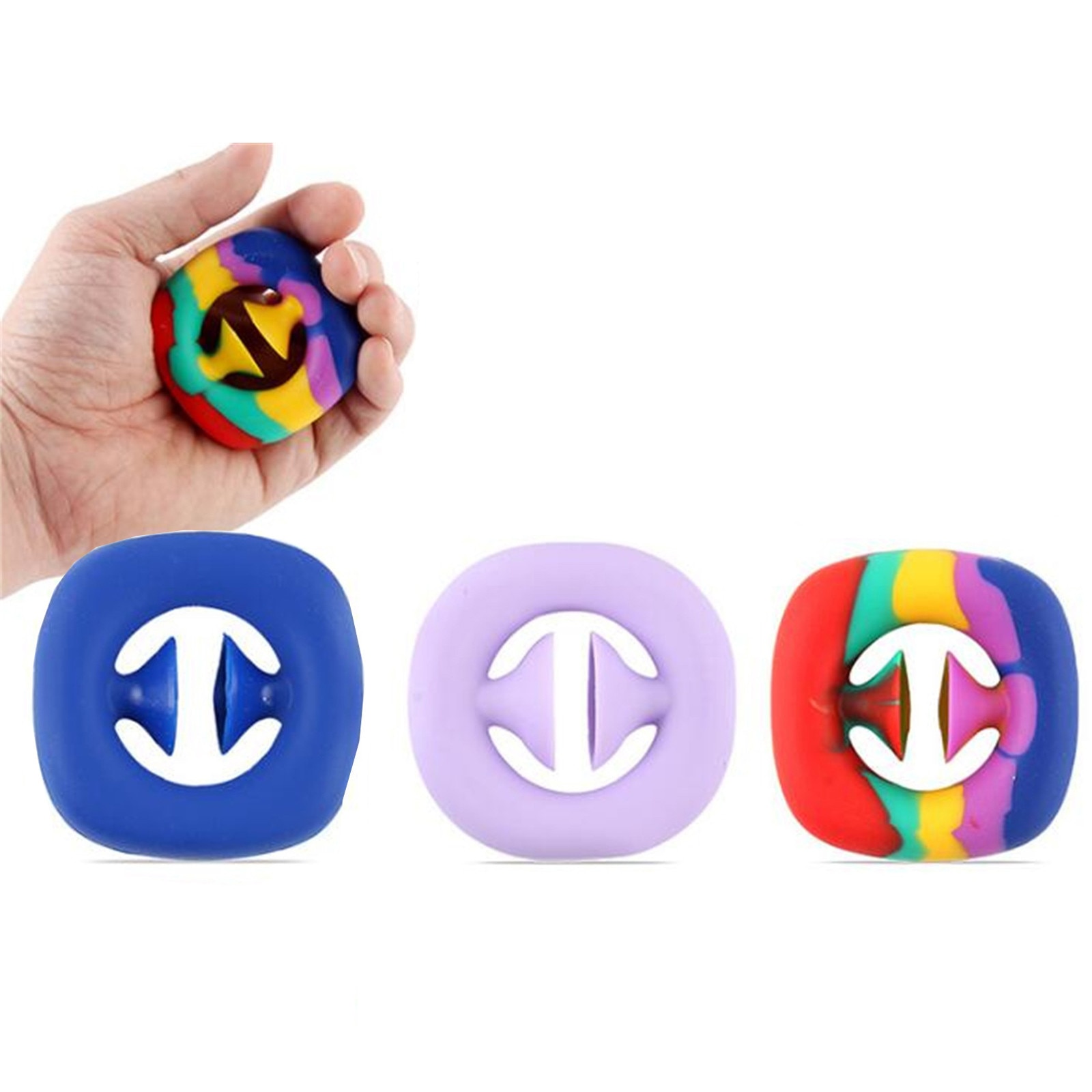 Fidgets Antistress Toys Hand Grip Ring Relief Stress Sensory Toy Autism Special Needs Anxiety Reliever Grip Ball Figet Toys