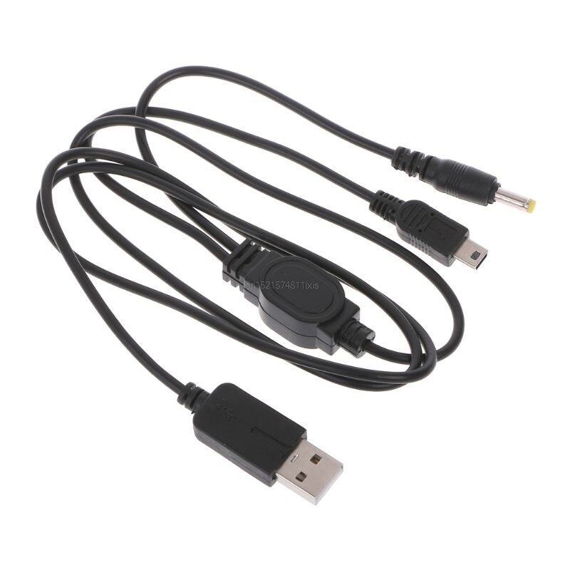 Data Cable Charger Power 2 in 1 USB Data Charge Cable Cord for Sony PSP 2000 3000 Game Console