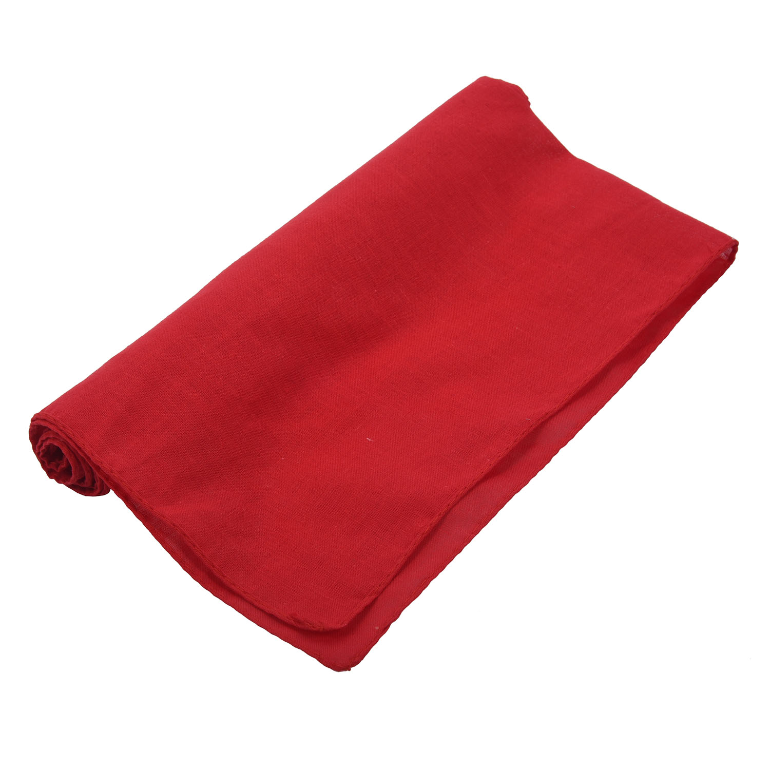 Fancy Plain Bandana 100% Cotton Head Neck Wrist Wrap Neckerchief Scarf 12 Color Colour:Red: Default Title