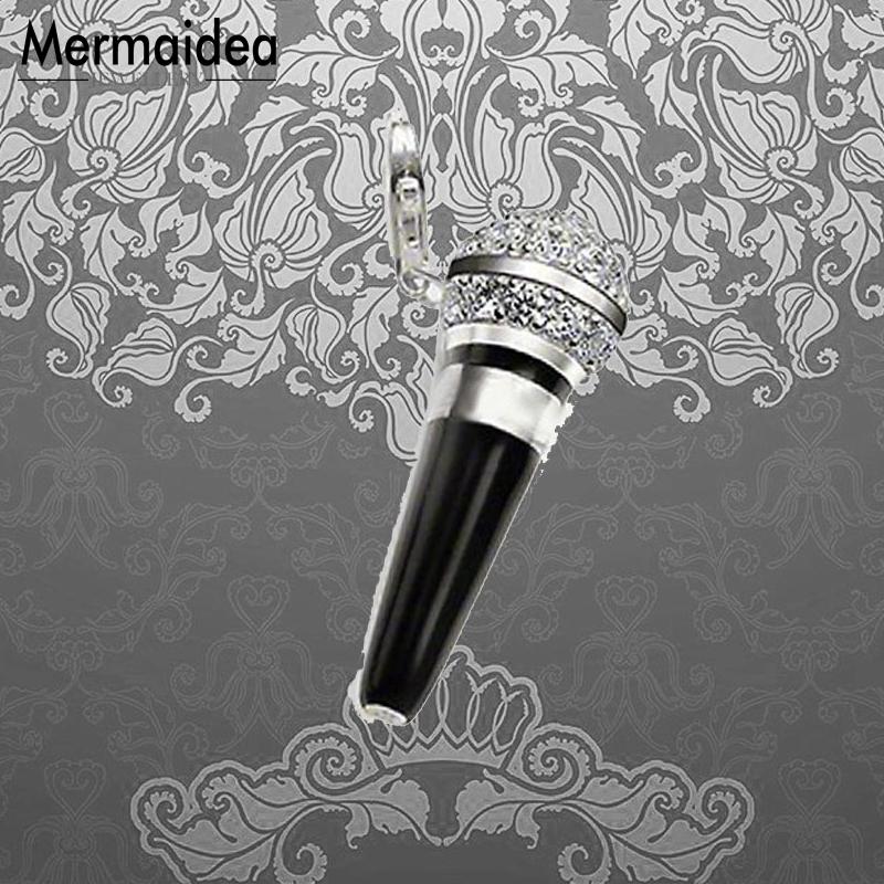 Mikrofon Anhänger Schmuck 925 Sterling Silber modisch Musik Für Frauen Mädchen passen Halskette Neue