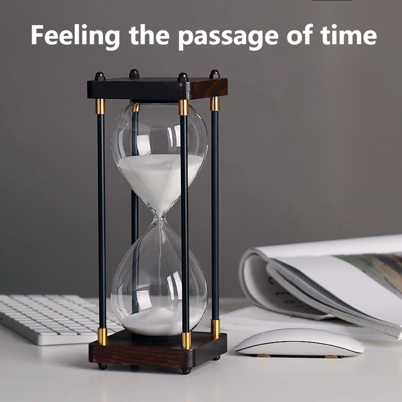 Minuterie sablier 30/45/60 minutes, outil de gestion du temps pour cuisine, bureau, décoration de la maison