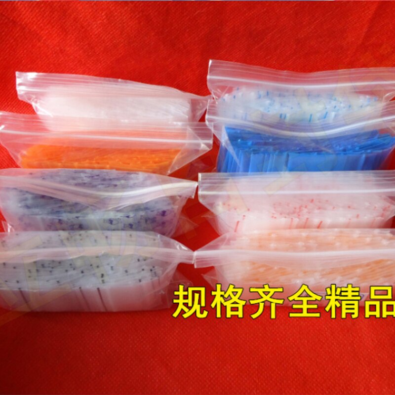 100 stuks/partij transparante pe-zakjes sieradenzakjes 4 x 6 & 5 x 6 & 5 x 7cm plastic zakjes voor oorbellen, snoep en display